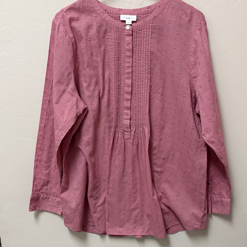 J Jill pleated top - Picture 1 of 7